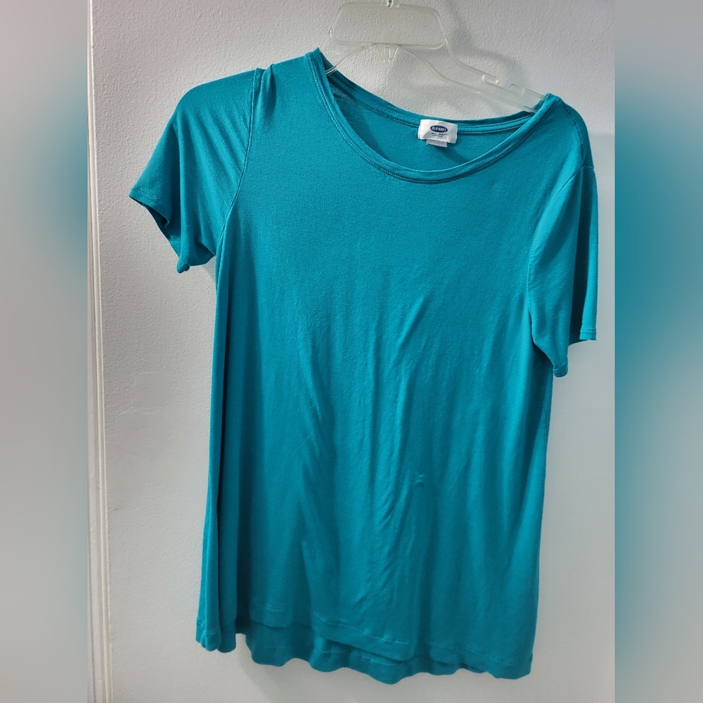 Old Navy Teal Short Sleeve Relaxed T-Shirt Size SP